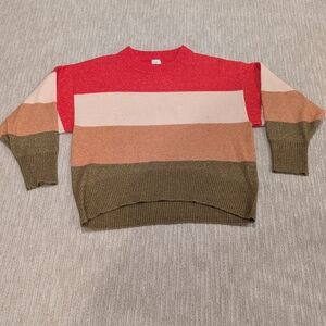 A New Day Vibrant Red Crew Neck Sweater